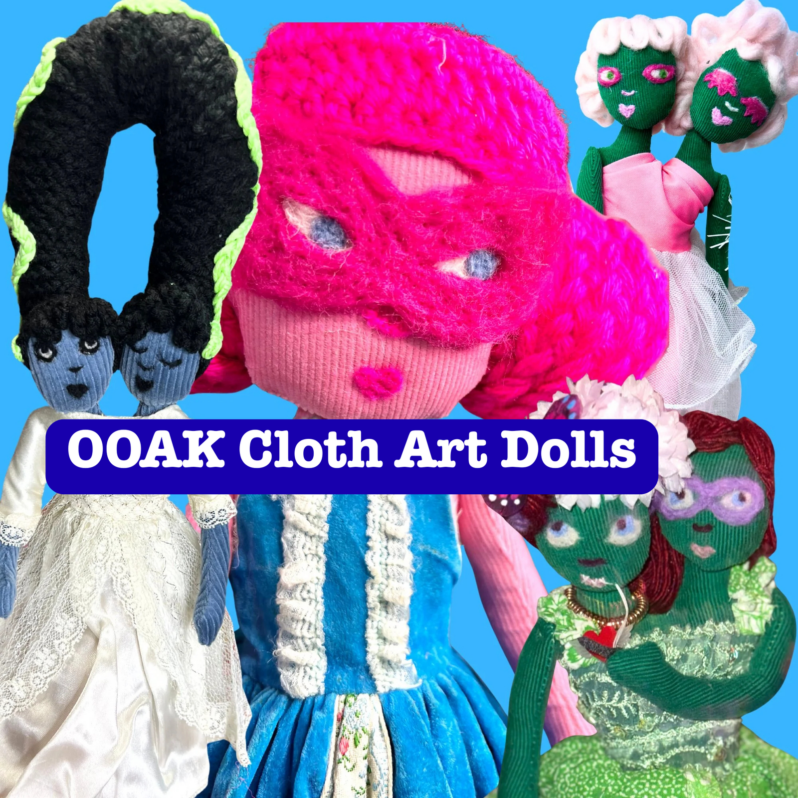 OOAK Cloth Art Dolls